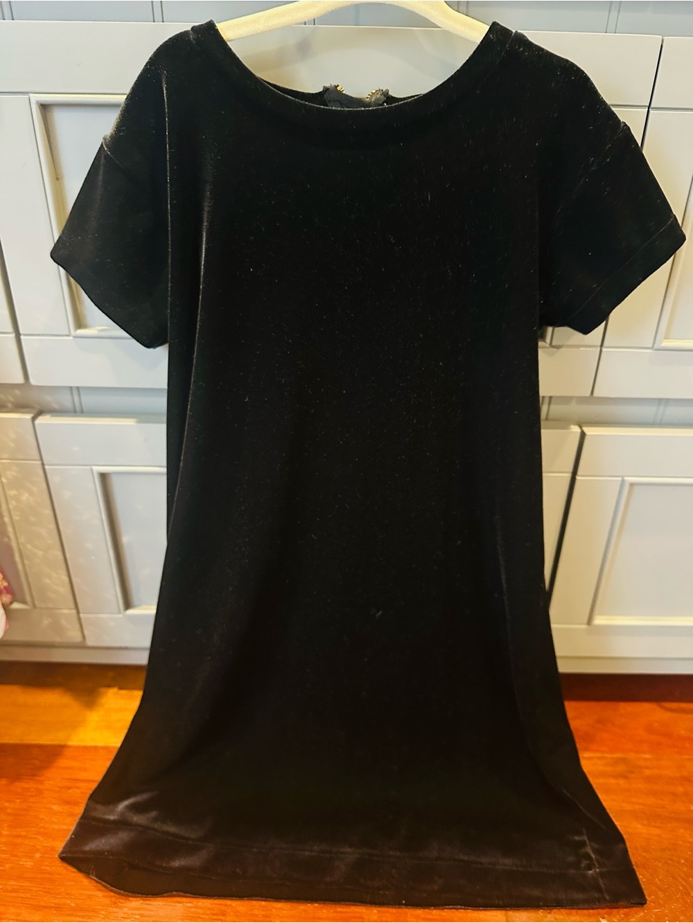 J Crew Crewcuts Black Velvet Dress 7